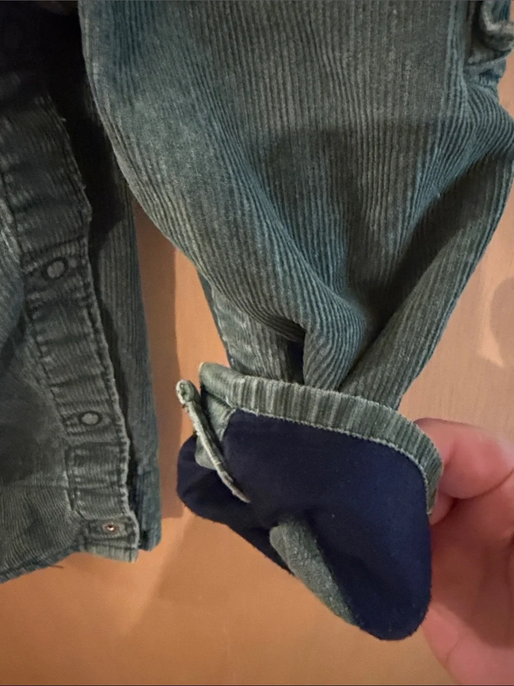 OshKosh B'gosh Baby Boys Corduroy Overalls Olive Green Size 18 Months